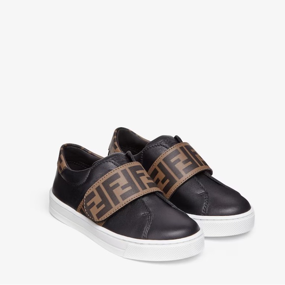 Fendi Other - LIKE NEW!! Fendi Boy's Monogram-Print Grip Strap Sneakers, Kids